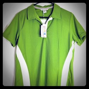 North End Sport Women's LG Pique Polo w/ Stripe